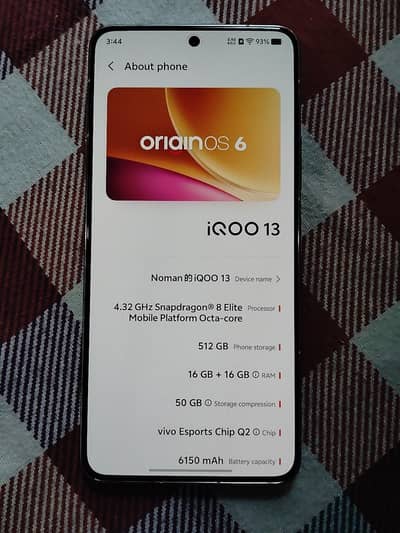 iqoo 13 spachel B. M. W edition