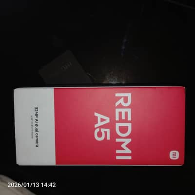REDMI A5 BOX ONLY NO PHONE