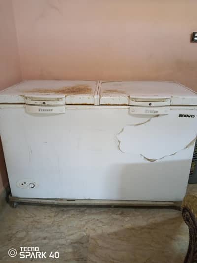 waves freezer good condition double door