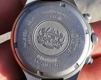 Elgin, USA, original, chronograph,20bar, chaman border lot