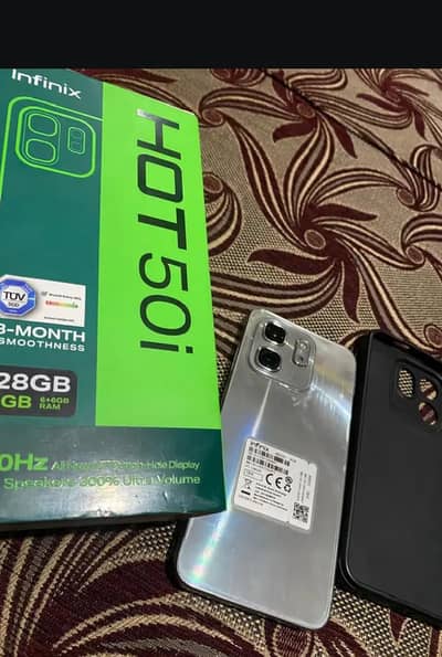Infinix  50i 12 128gp Full box 8 ma ki warranty h
