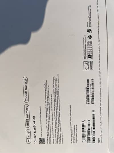 MacBook Air M4 chip 15 inches