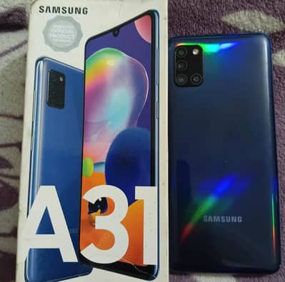 samsung galaxy a31 with box pta approved hai 4/128 only panel change