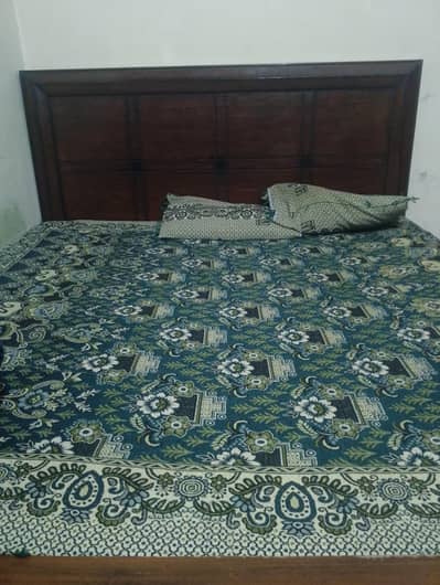 Double bed with mattress