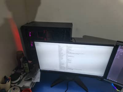 Gaming desktop with gaming monitor(optional).