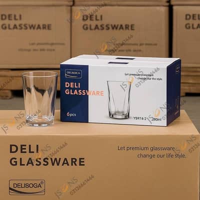 delisoga water glass 6 pieces