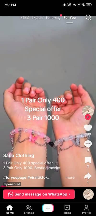 Gajra bracelet / Customized Nikha mirror