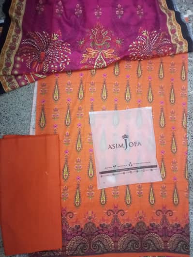 unstitched Asim jofa, Alkaram and nishat