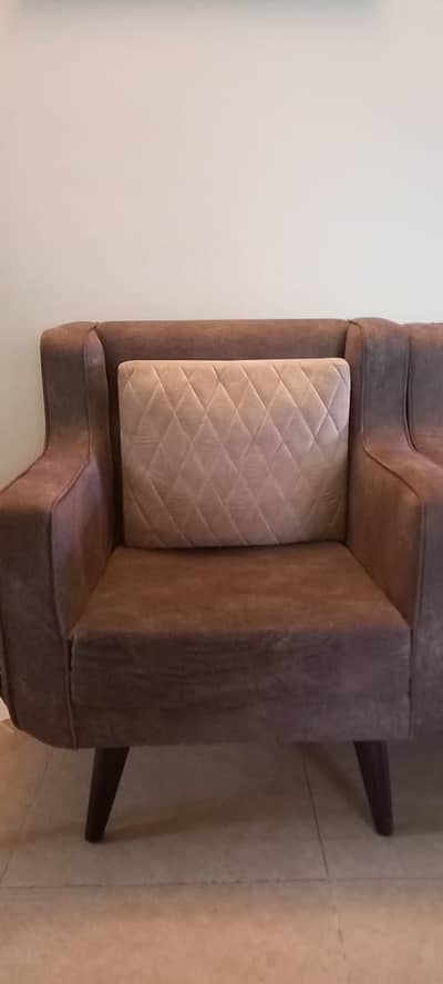 Seven seater sofa set | grey color | Turkish fabric | beige cushions