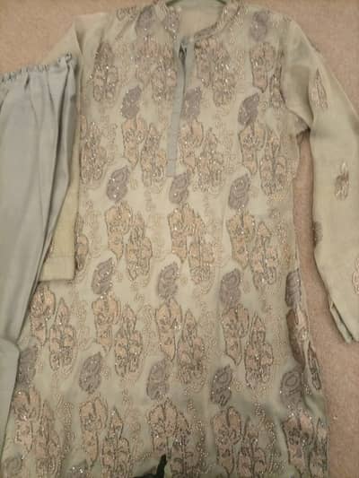 3 pcs suit / party weasr dress/ full embrioded word/ dress  for sale