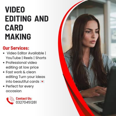 video editing and Card making