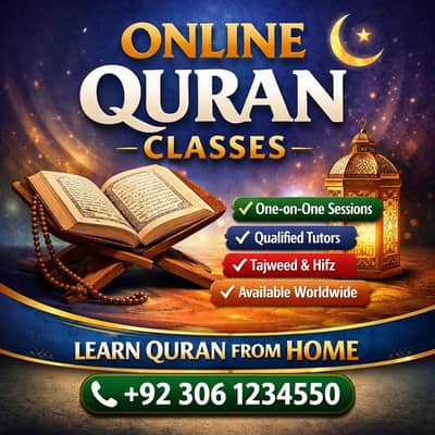 online Quran classes with Qualified teacher _tajweed & Hifz /Home Base