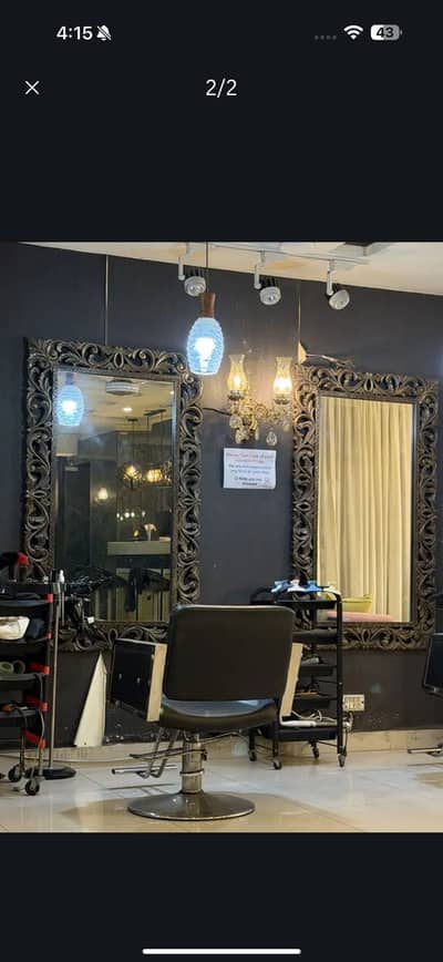 Mirror for saloon