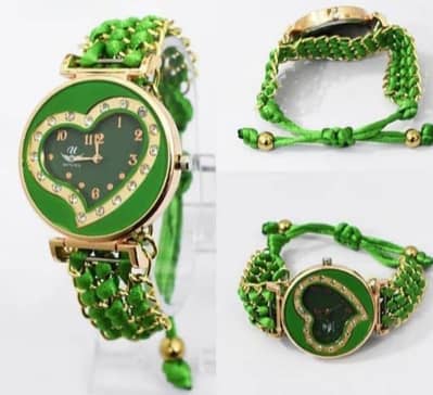Stylish Women’s Quartz Heart Watch 