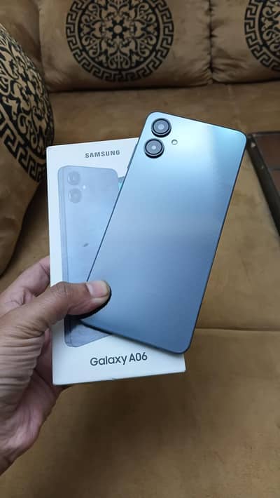 SAMSUNG A06 brand new 4gb+128gb with box