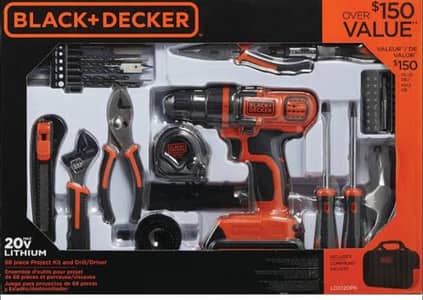 black and Decker imported tools kit