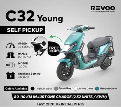 Revoo C32Y Scooty | 2025 Model | Call+Whatsapp 03009818518