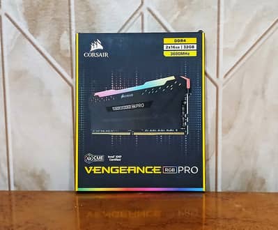 Corsair Vengeance RGB Pro 32GB (2×16GB) DDR4 3600MHz - Gaming Ram
