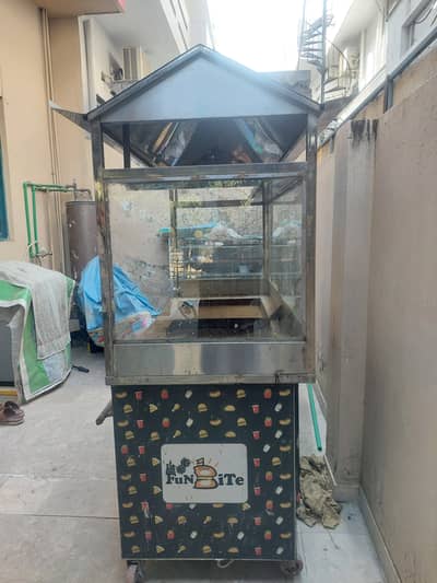 Original Stainless steel burger and fries counter