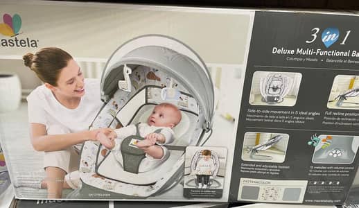 Mastela 3 in 1 deluxe multi functional bassinet