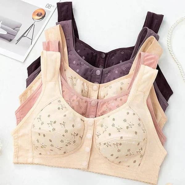 3 Button Front Open Maternity Nursing Bra for Women – Comfortable & Convenient .