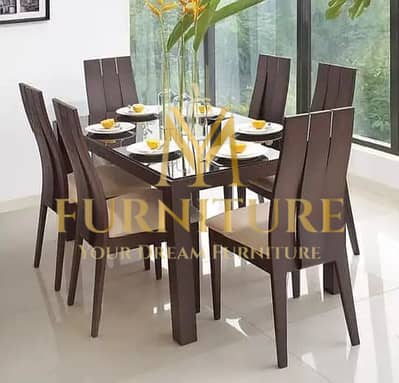 6 Seater Dinning Table - Dinning Top - Wooden Table - Dinning Set