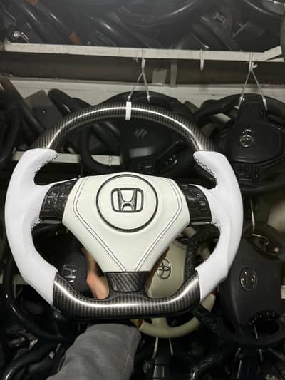 Honda Accord multimedia steering wheel carbon fiber