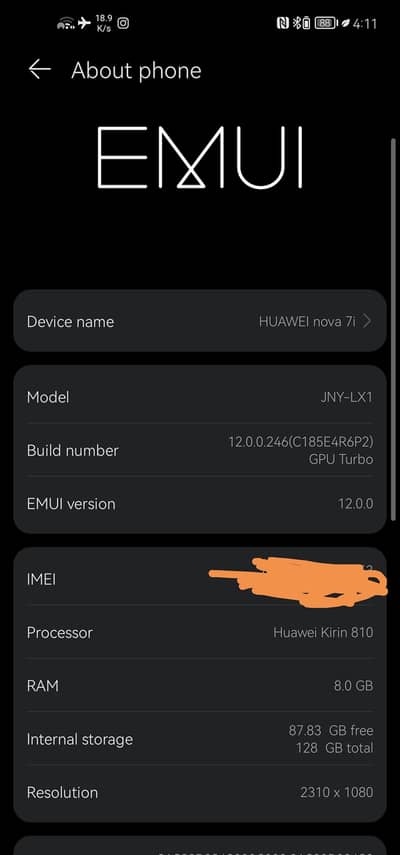 Huawei Nova 7i 8GB