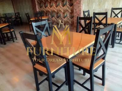 Dinning Table - Wooden Dinning Set - Wooden Glass Top - Dinning Table