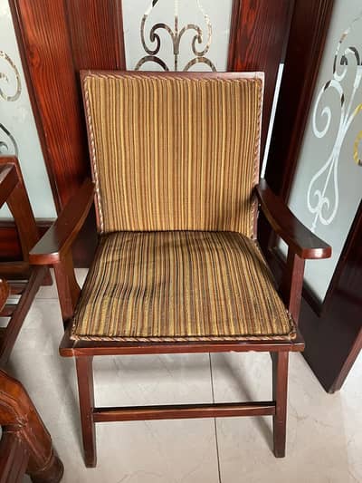 Dining Chairs | Wooden Arm Chairs | Cushioned Seating | Solid Wood