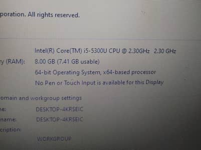 Hp EliteBook 840 G2, i5 5th gen 5300U, 8 GB DDr3 ram,