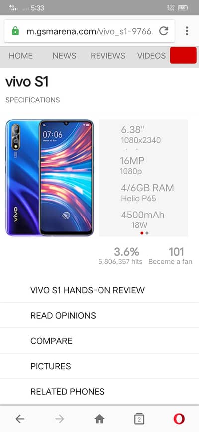 vivo s1