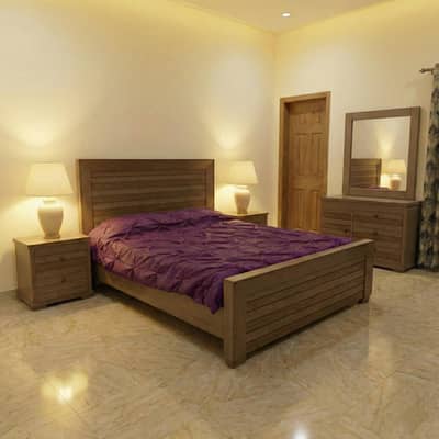 Double Bed With Side Tables and Dressing