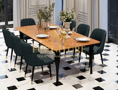 6 Seater Dinning Set - Wooden Dinning Set - Manufacture - Dining Table