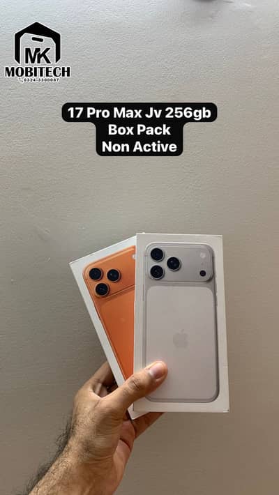 iphone 17 Pro Max 256gb Box Pack Non Active Jv
