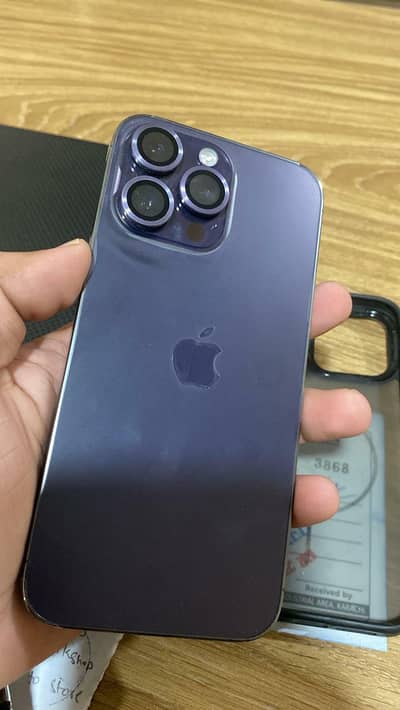 iphone 14 pro max non pta unlock 82% bh esim both box