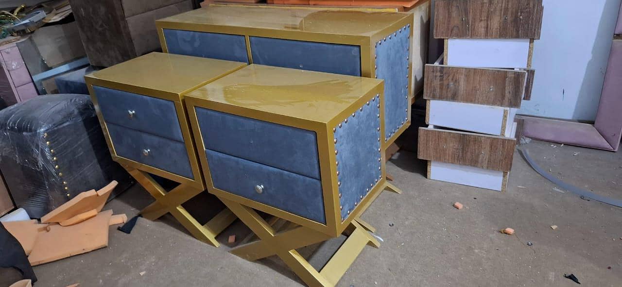 duble bed side table table dressing 4