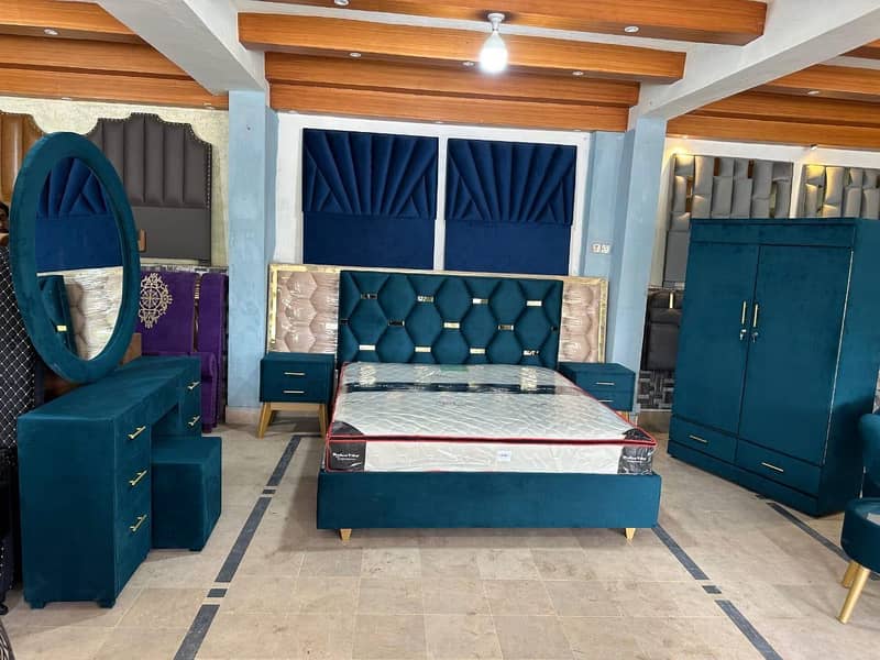 duble bed side table table dressing 8