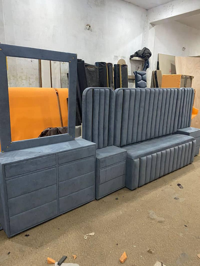 duble bed side table table dressing 9