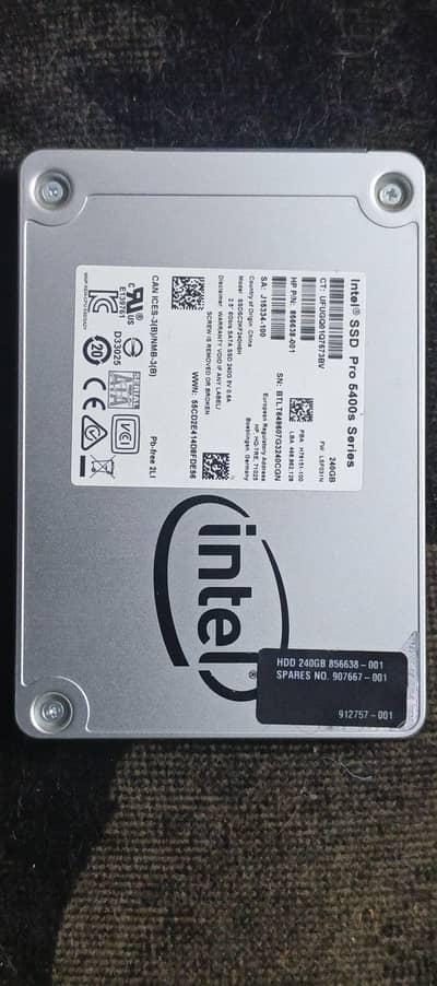 intel SSD Pro 5400s 240GB