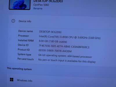 desktop pc i3 8th gen ddr4 8gb ram 128ssd 250gb hdd