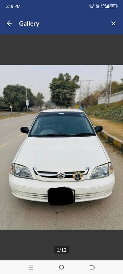 Suzuki Cultus 2014 Euro II Model Car