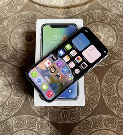 iPhone X ram 256 GB PTA approved my WhatsApp number 0308=3636=156