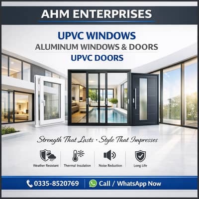 uPVC Windows Doors Glass / Aluminium windows doors