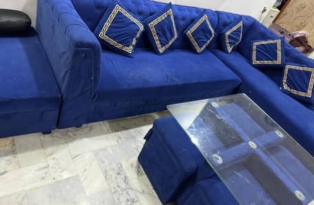 L shape seven seater sofa