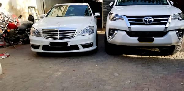 S-class, Fortuner, Vigo available for wedding rentals