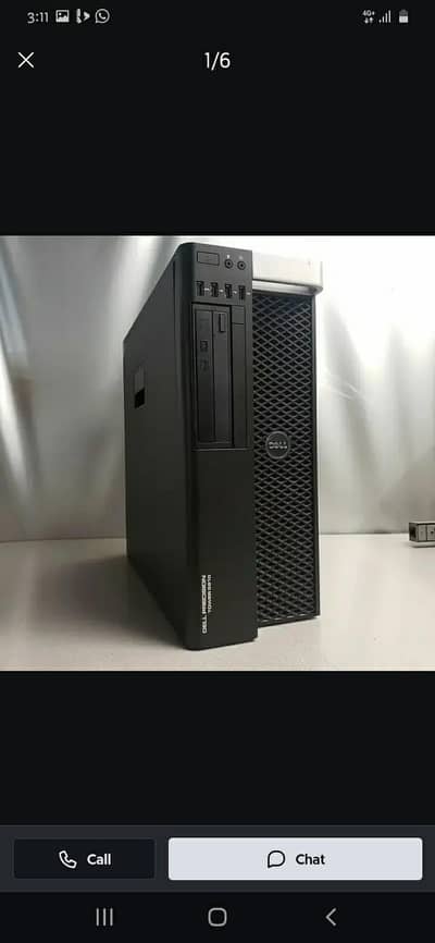Dell Precision T5810  Intel  Xeon 1630 V4 & 8GBGPU Nvidia quadro p4000