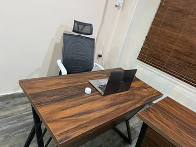 Office table and chair