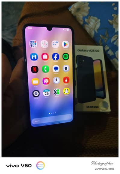 Samsung A25-5G 8/256 Urgent for Sale 03360300777