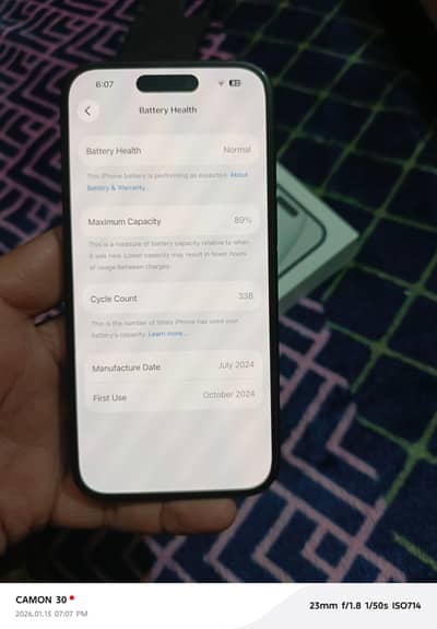 iPhone 15 128gb 10/10 With Box